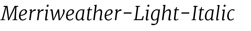 Merriweather Light Italic.ttf