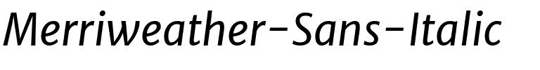 Merriweather Sans Italic.ttf
