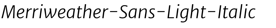 Merriweather Sans Light Italic.ttf