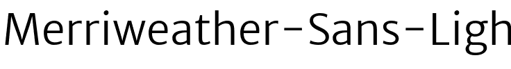 Merriweather Sans Light.ttf