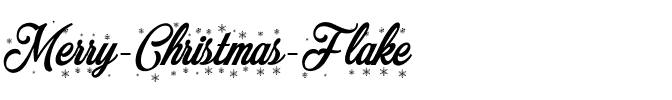 Merry Christmas Flake Regular.ttf