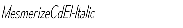 Mesmerize Cd El Italic.ttf
