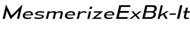 Mesmerize Ex Bk Italic.ttf