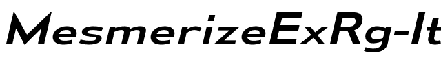 Mesmerize Ex Rg Italic.ttf