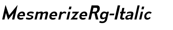 Mesmerize Rg Italic.ttf