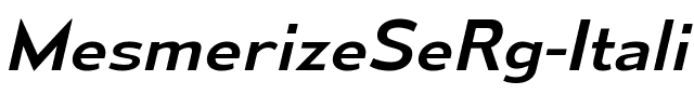 Mesmerize Se Rg Italic.ttf