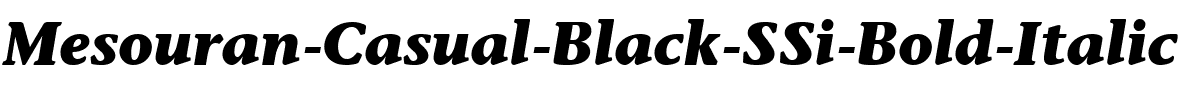 Mesouran Casual Black SSi Bold Italic.ttf