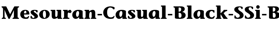 Mesouran Casual Black SSi Bold.ttf