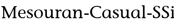 Mesouran Casual SSi Regular.ttf