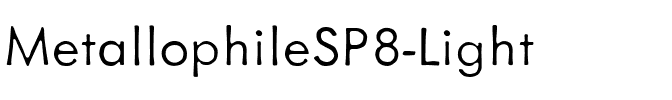 MetallophileSP8 Light Regular.ttf