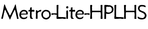 Metro Lite HPLHS.ttf