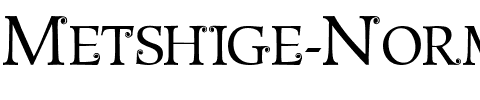 Metshige Normal.ttf