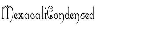 MexacaliCondensed Regular.ttf
