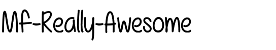 Mf Really Awesome Regular.ttf