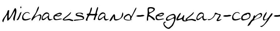 MichaelsHand Regular.ttf