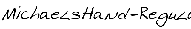 MichaelsHand Regular.ttf