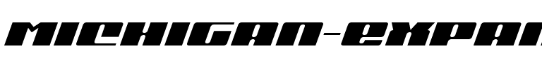 Michigan Expanded Italic Expanded Italic.ttf
