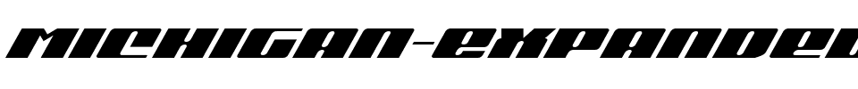 Michigan Expanded Super-Italic Expanded Italic.ttf