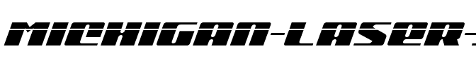 Michigan Laser Italic Italic.ttf
