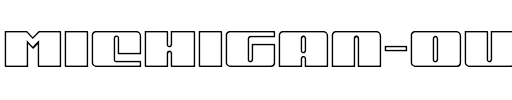 Michigan Outline Outline.ttf