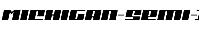 Michigan Semi-Italic Semi-Italic.ttf