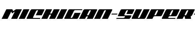 Michigan Super-Italic Italic.ttf