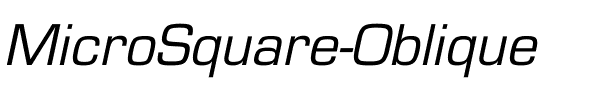 MicroSquare Oblique.ttf