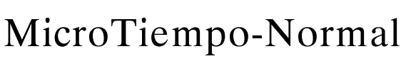 MicroTiempo-Normal Regular.ttf