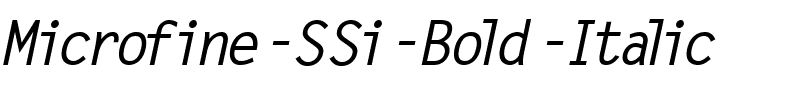 Microfine SSi Bold Italic.ttf