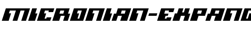 Micronian Expanded Italic Expanded Italic.ttf