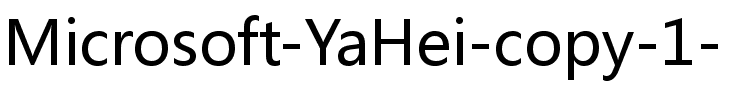微软雅黑 Normal.ttf
