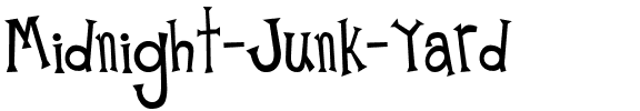 Midnight Junk Yard Regular.ttf