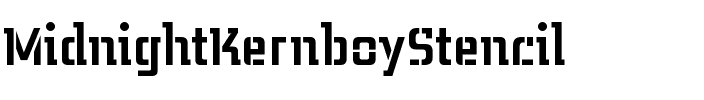 MidnightKernboyStencil Regular.ttf