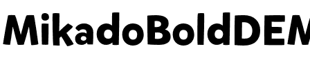 Mikado Bold DEMO Regular.otf