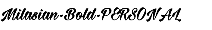 Milasian Bold PERSONAL Regular.ttf