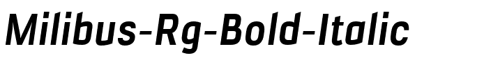 Milibus Rg Bold Italic.ttf