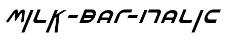 Milk Bar Italic Italic.ttf