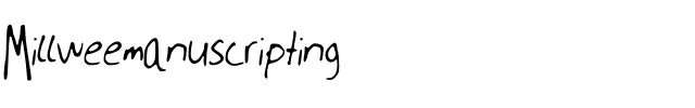 Millweemanuscripting Medium.ttf