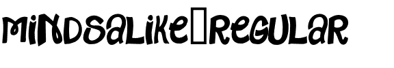 Minds Alike Regular.otf