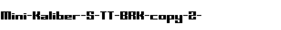 Mini Kaliber S TT BRK Regular.ttf