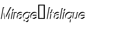Mirage Italique.ttf