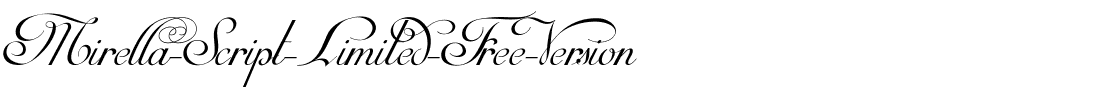 Mirella Script Limited Free Version.vfb Regular.ttf