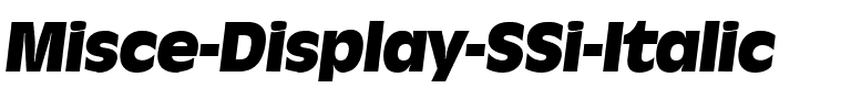 Misce Display SSi Italic.ttf