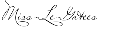 Miss Le Gatees Regular.ttf