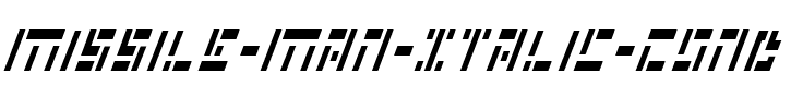 Missile Man Italic Cond Italic Cond.ttf
