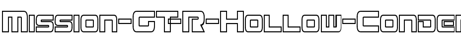 Mission GT-R Hollow Condensed Regular.ttf