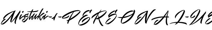 Mistuki 1 PERSONAL USE Regular.ttf
