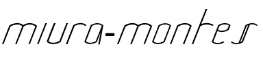 Miura Montes Normal.ttf