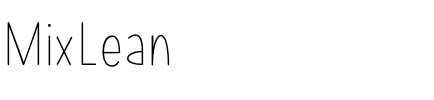 MixLean Medium.ttf