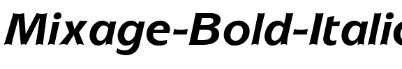 Mixage Bold Italic.ttf